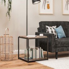 Beistelltisch >Ulva< in Braun - 51x55x52 (BxHxT)