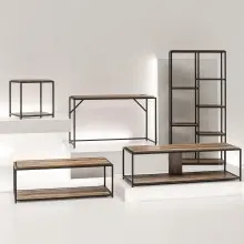 Schreibtisch >Ulva< in Braun - 123x74x51 (BxHxT)