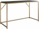Arbeitstisch >Ulva< in Braun, MDF/Folie/Metall - 125x75x52cm (BxHxT)