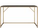 Arbeitstisch >Ulva< in Braun, MDF/Folie/Metall - 125x75x52cm (BxHxT)