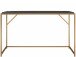 Arbeitstisch >Ulva< in Braun, MDF/Folie/Metall - 125x75x52cm (BxHxT)