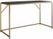 Arbeitstisch >Ulva< in Braun, MDF/Folie/Metall - 125x75x52cm (BxHxT)