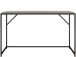 Schreibtisch >Ulva< in Grau, MDF/Folie/Metall - 125x75x52cm (BxHxT)