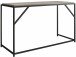 Schreibtisch >Ulva< in Grau, MDF/Folie/Metall - 125x75x52cm (BxHxT)