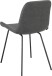 Polsterstuhl >Eskil< (2er-Set) in Grau, Mikrofaser/Metall - 49x82x55cm (BxHxT)