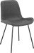 Polsterstuhl >Eskil< (2er-Set) in Grau, Mikrofaser/Metall - 49x82x55cm (BxHxT)