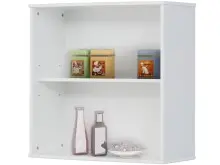 Hängeschrank >Eystein< in Weiß, Kiefer/MDF - 65x28x65cm (BxHxT)