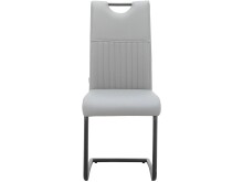 Esszimmerstuhl >Dreng< (2er-Set) in Grau, PU -...