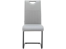Esszimmerstuhl >Dreng< (2er-Set) in Grau, PU -...