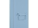 Hochschrank >Eilert< in Blau, Metall - 38x180x38cm (BxHxT)