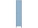 Hochschrank >Eilert< in Blau, Metall - 38x180x38cm (BxHxT)