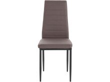 Polsterstuhl >Reidar< (4er-Set) in Braun, PU/Metall...