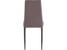 Polsterstuhl >Reidar< (4er-Set) in Braun, PU/Metall - 42x98x53cm (BxHxT)