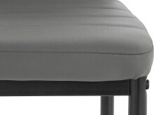 Stuhl >Reidar< (4er Set) in Grau, PU/Metall -...
