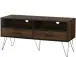 TV-Bank >Sissel< in Braun, MDF/Folie/Metall - 120x57x40cm (BxHxT)