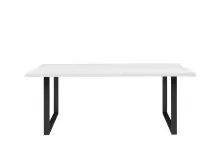 Esstisch >TABLES< Gestell Metall schwarz, Platte in...