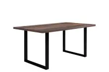 Esstisch >TABLES< Gestell Metall schwarz, Platte...