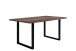 Esstisch >TABLES< Gestell Metall schwarz, Platte Old-wood Vintage - 180x74,7x90cm BxHxT