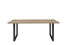 Esstisch >TABLES< Gestell Metall schwarz, Sonoma...