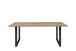 Esstisch >TABLES< Gestell Metall schwarz, Sonoma Eiche Dekor - 180x74,7x90cm (BxHxT)