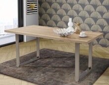 Esstisch >TABLES< Gestell Metall, Platte Sonoma...