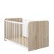 Babybett >WINNIE< Liegefläche 70x140cm, Sonoma Eiche / Weiss - 75,8x80,5x144,4cm (BxHxT)