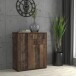 Kommode >TEMPRA2< 2 Türen, 2 Schübe, Old - Wood Vintage - 73,7x85,5x34,8cm (BxHxT)