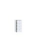 Hochkommode >TEMPRA2< 4 Schubladen, in Weiss - 38,6x85,5x34,8cm (BxHxT)
