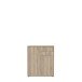 Kommode >TEMPRA2< 2 Türen, 2 Schübe, Sonoma Eiche Dekor - 73,7x85,5x34,8cm (BxHxT)