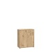 Kommode >TEMPRA2< 2 Türen, 2 Schübe, Artisan Eiche Dekor - 73,7x85,5x34,8cm (BxHxT)