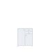 Kommode >TEMPRA2< 2 Türen, 2 Schübe, in Weiss - 73,7x85,5x34,8cm (BxHxT)