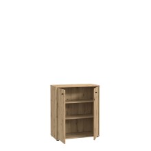 Kommode >TEMPRA2< 2 Türen, 2 Böden, Artisan Eiche Dekor - 73,7x85,5x34,8cm (BxHxT)