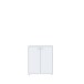 Kommode >TEMPRA2< 2 Türen, 2 Böden, in Weiss - 73,7x85,5x34,8cm (BxHxT)