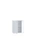 Kommode >TEMPRA2< 2 Türen, 2 Böden, in Weiss - 73,7x85,5x34,8cm (BxHxT)