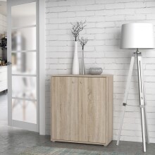 Kommode >TEMPRA2< 2 Türen, 2 Böden, Sonoma Eiche Dekor - 73,7x85,5x34,8cm (BxHxT)
