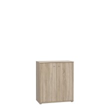 Kommode >TEMPRA2< 2 Türen, 2 Böden, Sonoma Eiche Dekor - 73,7x85,5x34,8cm (BxHxT)