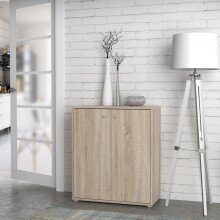Kommode >TEMPRA2< 2 Türen, 2 Böden, Sonoma Eiche Dekor - 73,7x85,5x34,8cm (BxHxT)