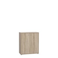 Kommode >TEMPRA2< 2 Türen, 2 Böden, Sonoma Eiche Dekor - 73,7x85,5x34,8cm (BxHxT)