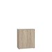 Kommode >TEMPRA2< 2 Türen, 2 Böden, Sonoma Eiche Dekor - 73,7x85,5x34,8cm (BxHxT)