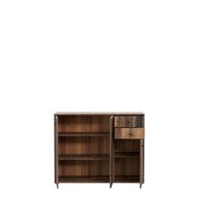 Sideboard >TEMPRA2< 3 Türen, 2 Schübe, Old-Wood Vintage Dekor - 108,8x85,5x34,8cm (BxHxT)