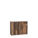 Sideboard >TEMPRA2< 3 Türen, 2 Schübe, Old-Wood Vintage Dekor - 108,8x85,5x34,8cm (BxHxT)