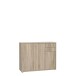 Sideboard >TEMPRA2< 3 Türen, 2 Schübe, Sonoma Eiche Dekor - 108,8x85,5x34,8cm (BxHxT)