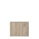 Sideboard >TEMPRA2< 3 Türen, 2 Schübe, Sonoma Eiche Dekor - 108,8x85,5x34,8cm (BxHxT)