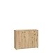 Sideboard >TEMPRA2< 3 Türen, 2 Schübe, Artisan Eiche Dekor - 108,8x85,5x34,8cm (BxHxT)