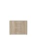Sideboard >TEMPRA2< 2 Türen, 5 Schübe, Sonoma Eiche Dekor - 108,8x85,5x34,8cm (BxHxT)