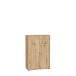 Hochkommode >TEMPRA2< 2 Türen, 2 Schübe, Artisan Eiche Dekor - 73,7x111,1x34,8cm (BxHxT)