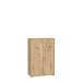 Hochkommode >TEMPRA2< 2 Türen, 2 Schübe, Artisan Eiche Dekor - 73,7x111,1x34,8cm (BxHxT)