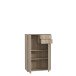 Hochkommode >TEMPRA2< 2 Türen, 2 Schübe, Sonoma Eiche Dekor - 73,7x111,1x34,8cm (BxHxT)
