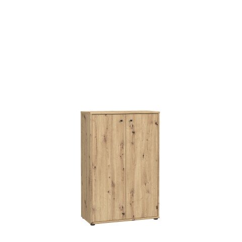 Hochkommode >TEMPRA2< 2 Türen, 2 Böden, in Artisan Eiche Dekor - 73,7x111,1x34,8cm (BxHxT)