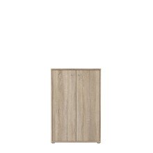 Hochkommode >TEMPRA2< 2 Türen, 2 Böden, Sonoma Eiche Dekor - 73,7x111,1x34,8cm (BxHxT)